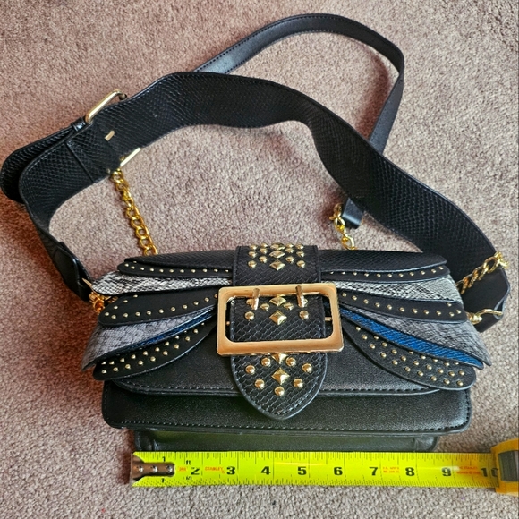 Chain Strap Faux Leather Bag - Picture 11 of 14